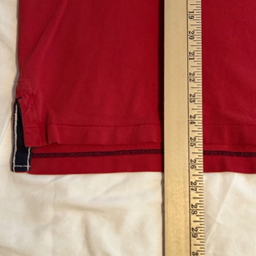American Eagle Outfitters Mens Polo Shirt Athletic Fit Red Size Small S Casual‎ - Picture 13 of 13